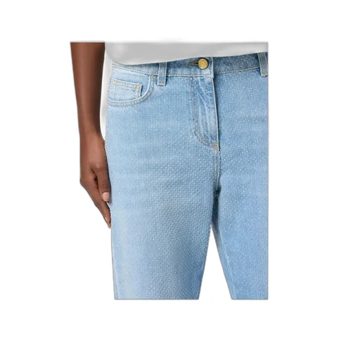 Rhinestone-Embellished Jeans
