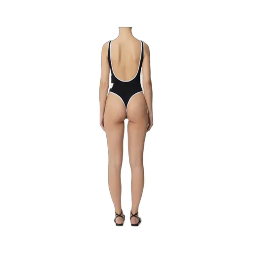 Swimsuit With Maxi Logo Print