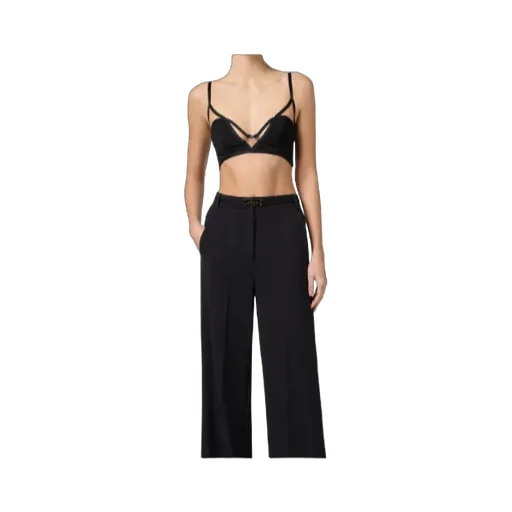 Stretch Organza Bra With Logo Detail