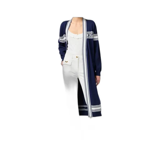 Striped Belted Cardigan