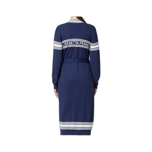 Striped Belted Cardigan