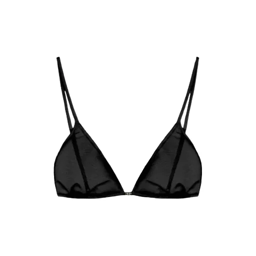 Bra In Satin And Tulle