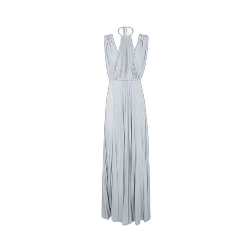 Belted Lurex Maxi Dress