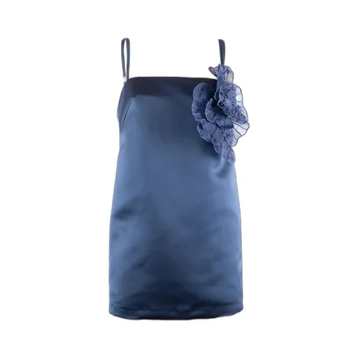 Embroidered Flower Duchesse Dress