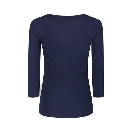 V-Neck Rib Knit Top