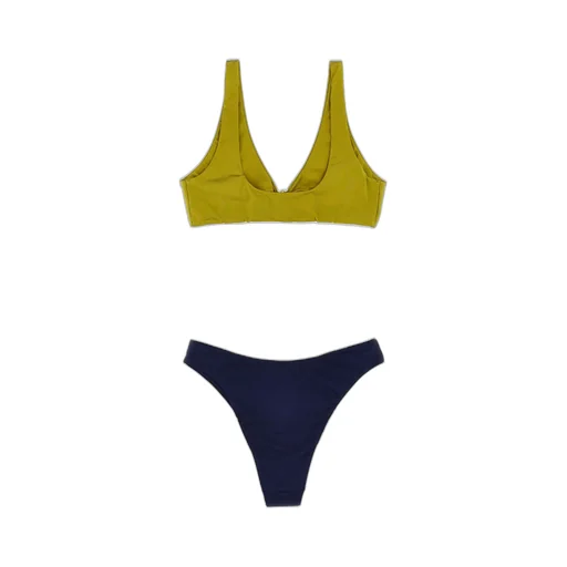 Two-Toned Knot Detailed Bikini