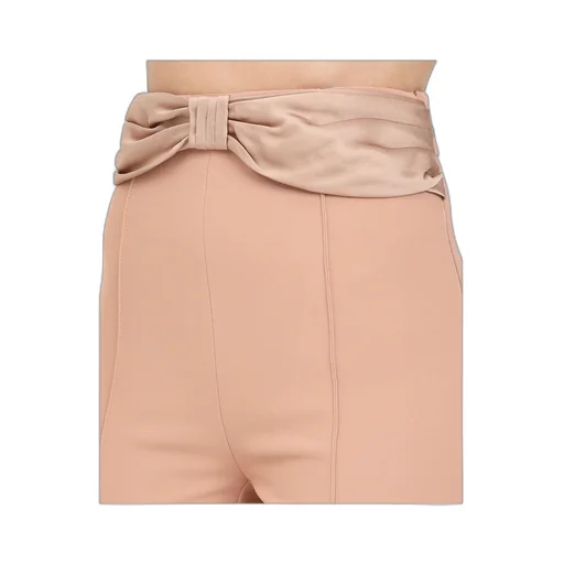 Satin Bow CrÊPe Trousers