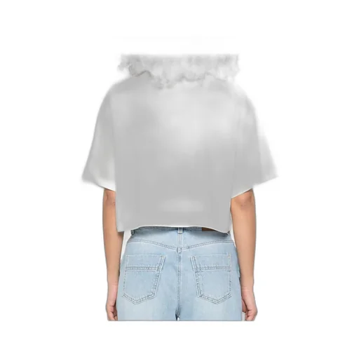Embroidered Cropped T-Shirt