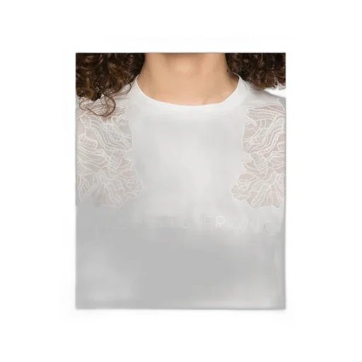 Embroidered Cropped T-Shirt