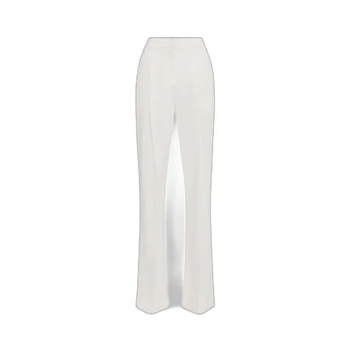 Pleat Detailed Straight-Leg Trousers