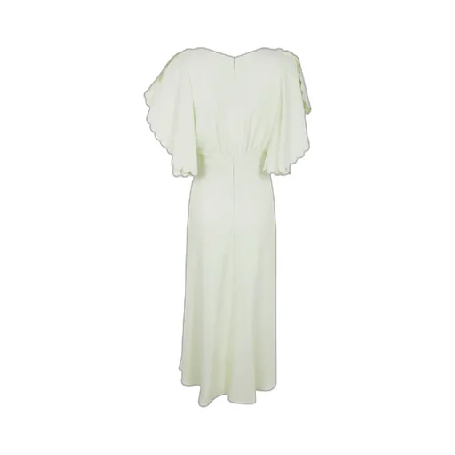 V-Neck Flared Dress