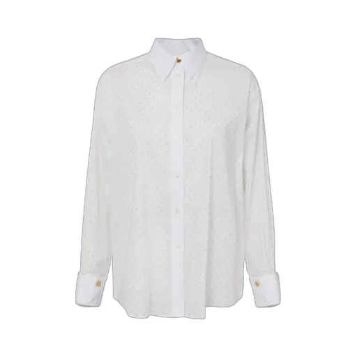 Embellished Oversized Poplin Shirt