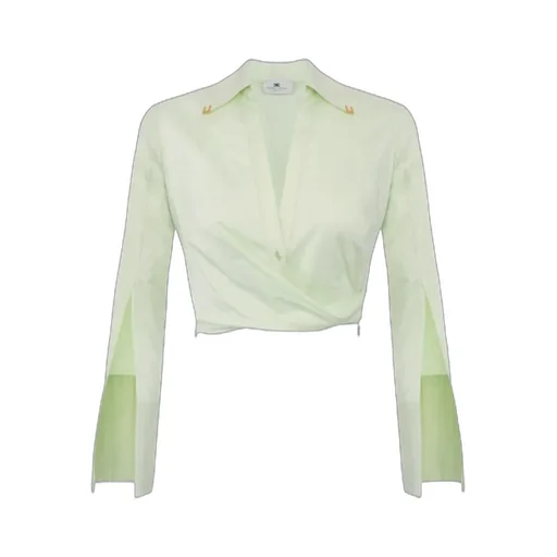 Satin Cropped Blouse