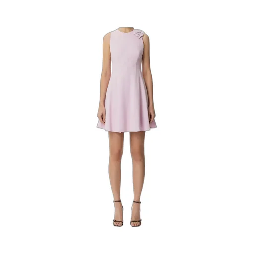 Flared Crepe Dress