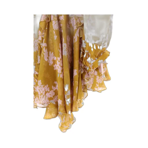Ruffles Voile Printed Dress