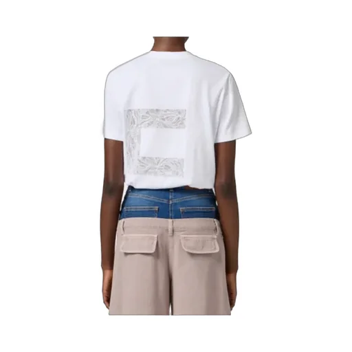 Macro Logo Voile Jersey T-Shirt