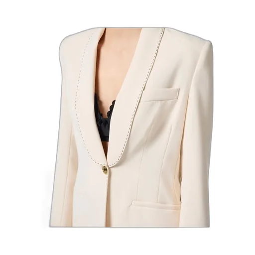 Single-Breasted Tailored Blazer