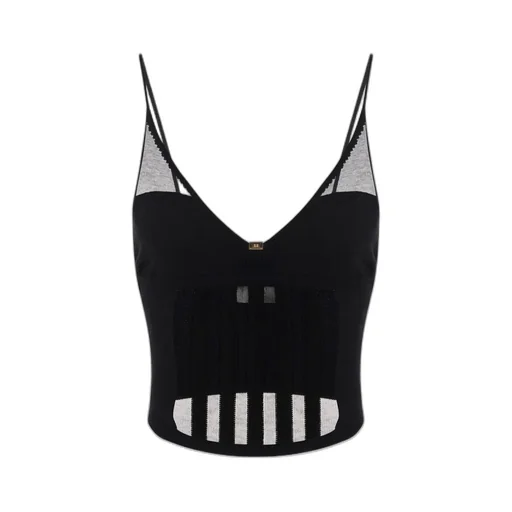 Semi-Sheer Corset Top