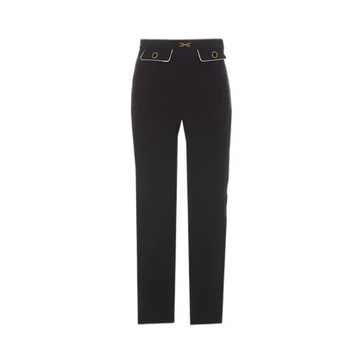 Embellished Horsebit Piping Trousers