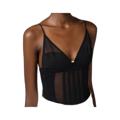 Semi-Sheer Corset Top