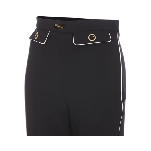 Embellished Horsebit Piping Trousers