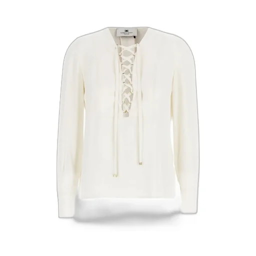 Laced Long-Sleeved Blouse