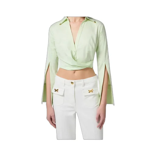 Satin Cropped Blouse