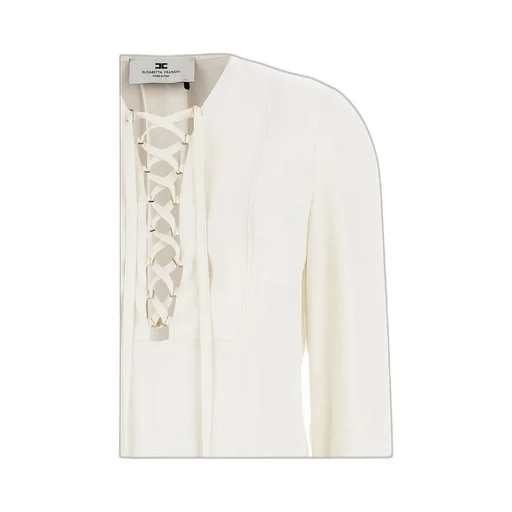 Laced Long-Sleeved Blouse