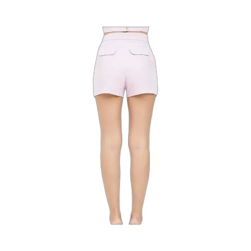 Contrasted Piping CrÊPe Shorts