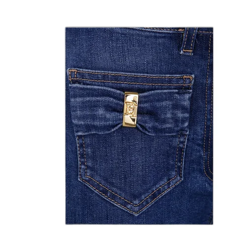 Small Pockets Bow Details Jeans