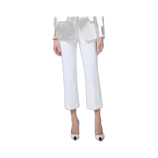 Logo Plaque Cropped Trousers