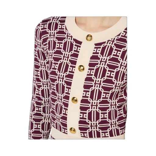 Logo-Jacquard Long-Sleeved Mini Dress