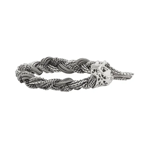 Large Mixed Braided Bracelet