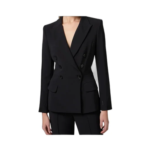 CrÊPe Double-Breasted Tailored Suit