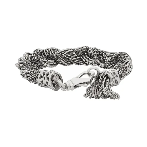 Large Mixed Braided Bracelet
