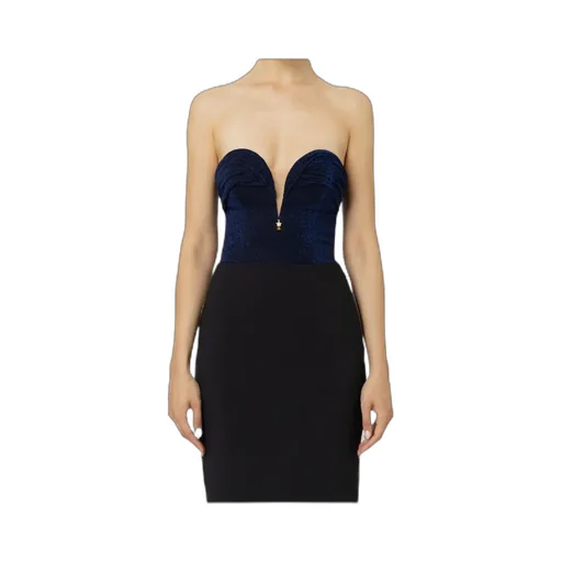 Pleated Lulex Knitted One-Piece