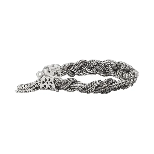 Large Mixed Braided Bracelet