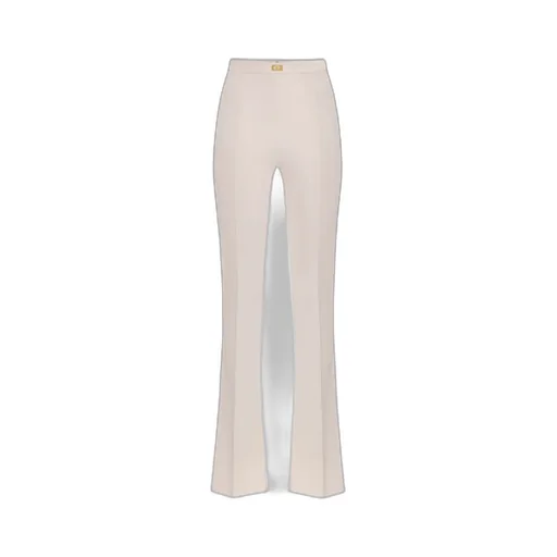 CrÊPe Bell-Bottom Trousers