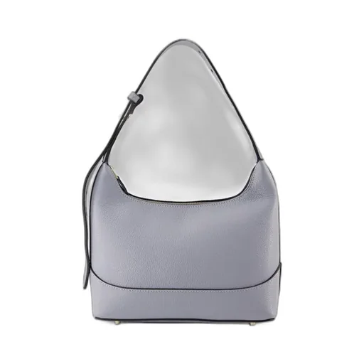 Loop Pebbled Zipped Hobo Bag