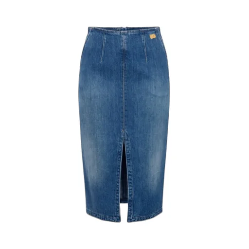 Slit Denim Skirt
