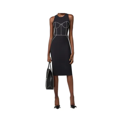 Crewneck Sleeveless Midi Dress