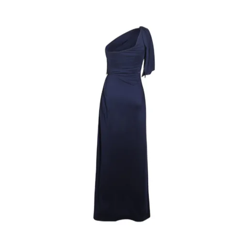 Red Carpet Jersey Asymmetric Dress