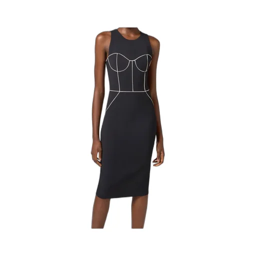 Crewneck Sleeveless Midi Dress