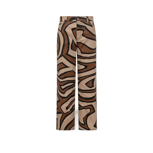 Gabardine Patterned Pants