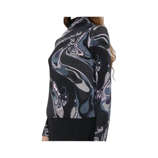 Printed Turtleneck Knitwear