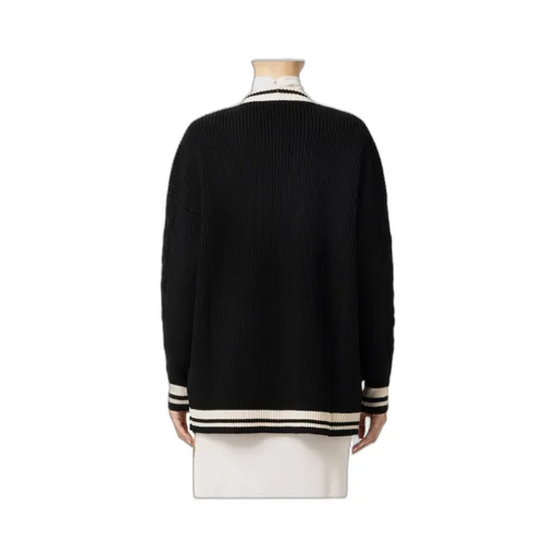 Logo Jacquard College-Style Cardigan
