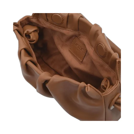 Ruched Detail Vague Shoulder Bag