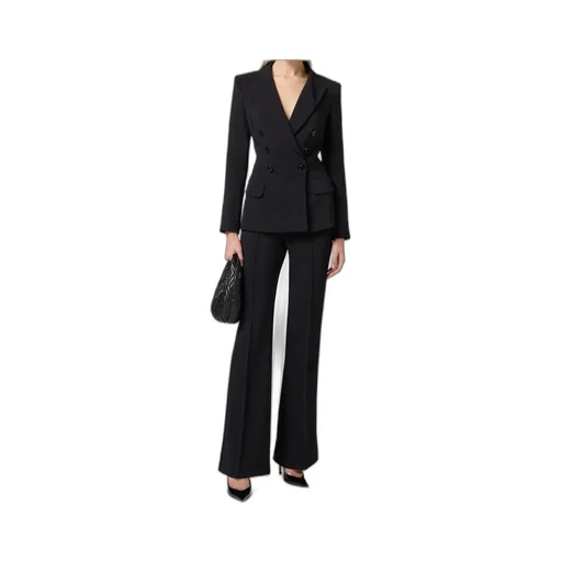 CrÊPe Double-Breasted Tailored Suit