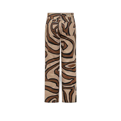 Gabardine Patterned Pants