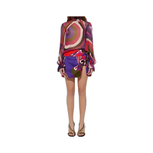 Velvet Patterned Skirt